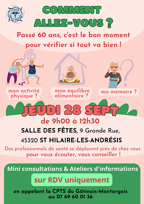 Maintien de l’autonomie – 28 septembre – Saint-Hilaire