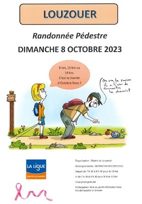 Randonnée octobre rose Louzouer